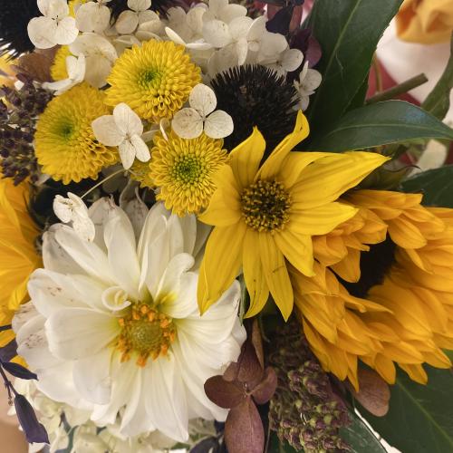 Blumenschmuck Erntedank