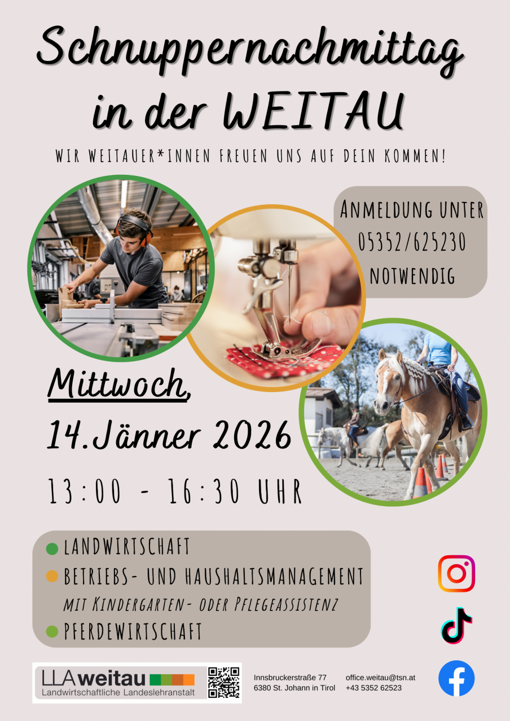 Schnuppernachmittag 2026